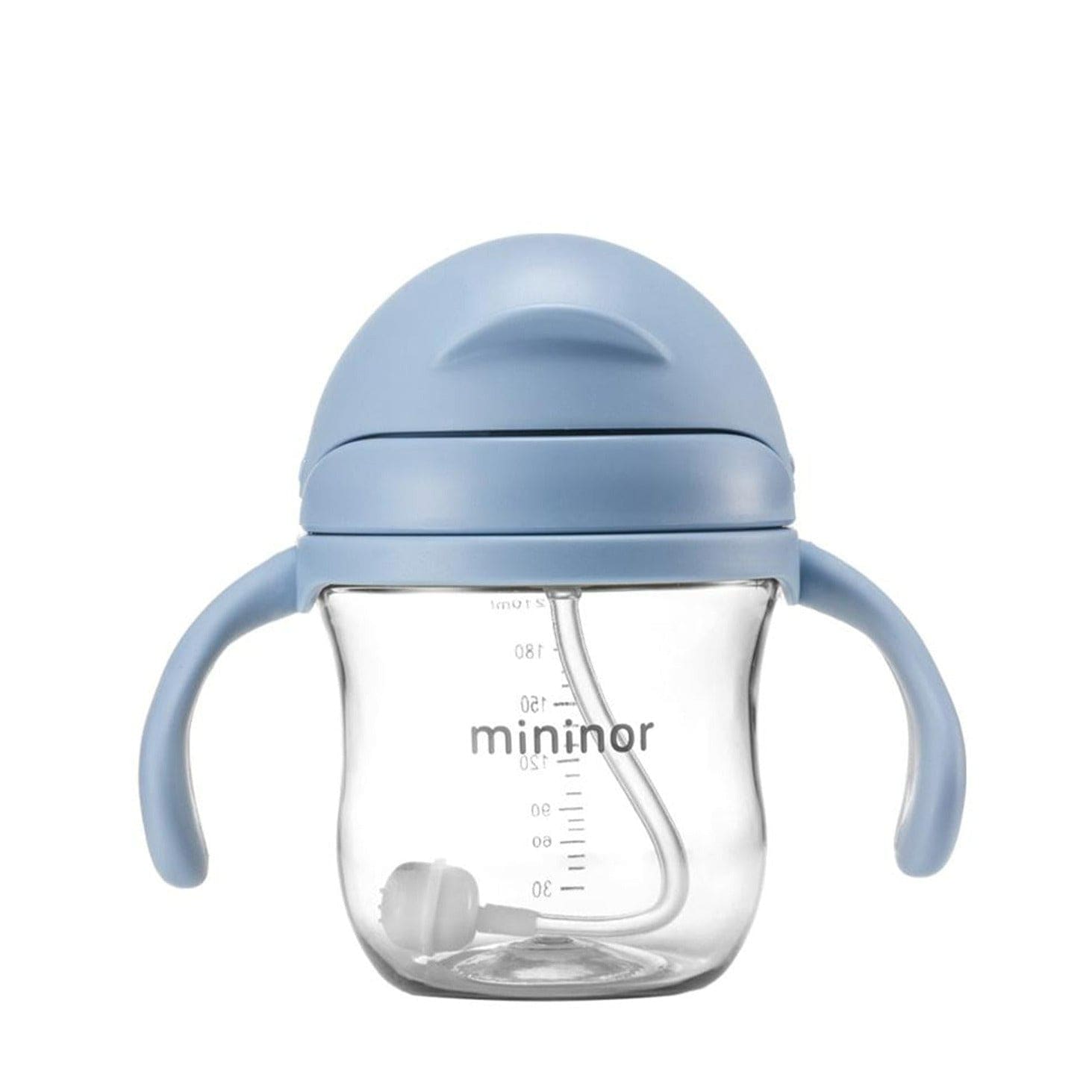 MININOR Alimentación Vaso Con Bombilla Mininor 220ml Azul MN143