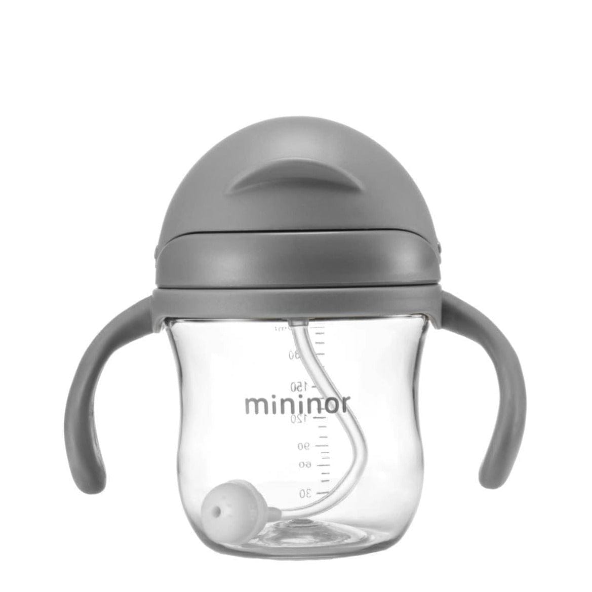 MININOR Alimentación Vaso Con Bombilla Mininor 220ml Gris MN141