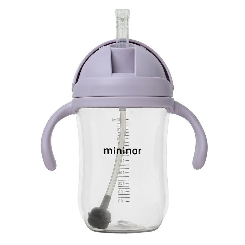 MININOR Alimentación Vaso Con Bombilla Mininor 330ML Lila MN154