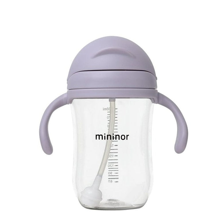 MININOR Alimentación Vaso Con Bombilla Mininor 330ML Lila MN154