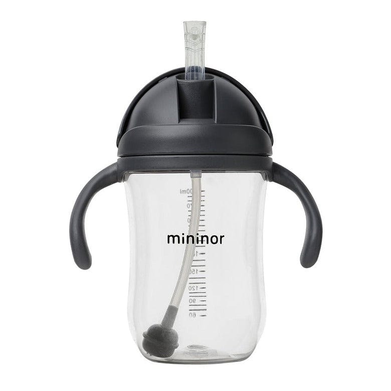 MININOR Alimentación Vaso Con Bombilla Mininor 330ML Negro MN152