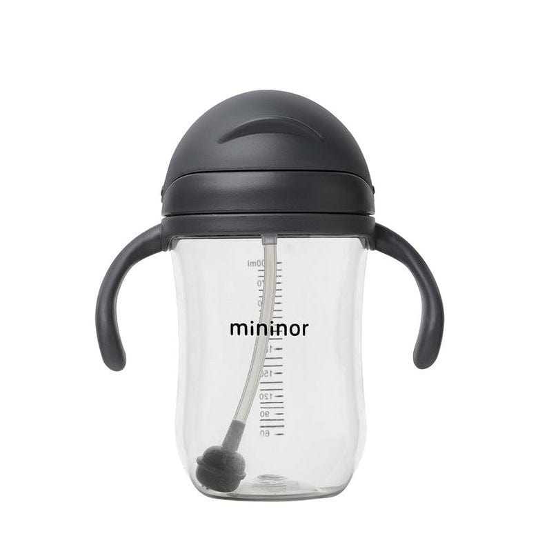 MININOR Alimentación Vaso Con Bombilla Mininor 330ML Negro MN152