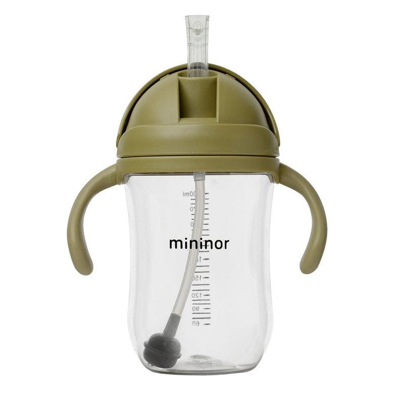 MININOR Alimentación Vaso Con Bombilla Mininor 330ML Verde MN155