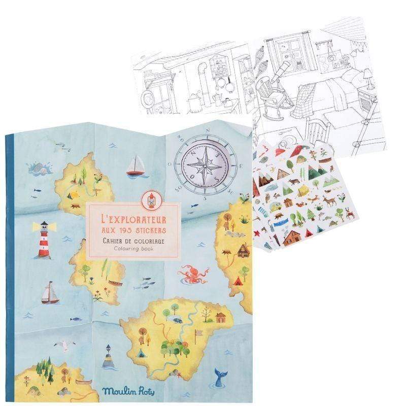 MOULIN ROTY Arte y Manualidades Cuaderno de Pegatinas El Explorador 712605
