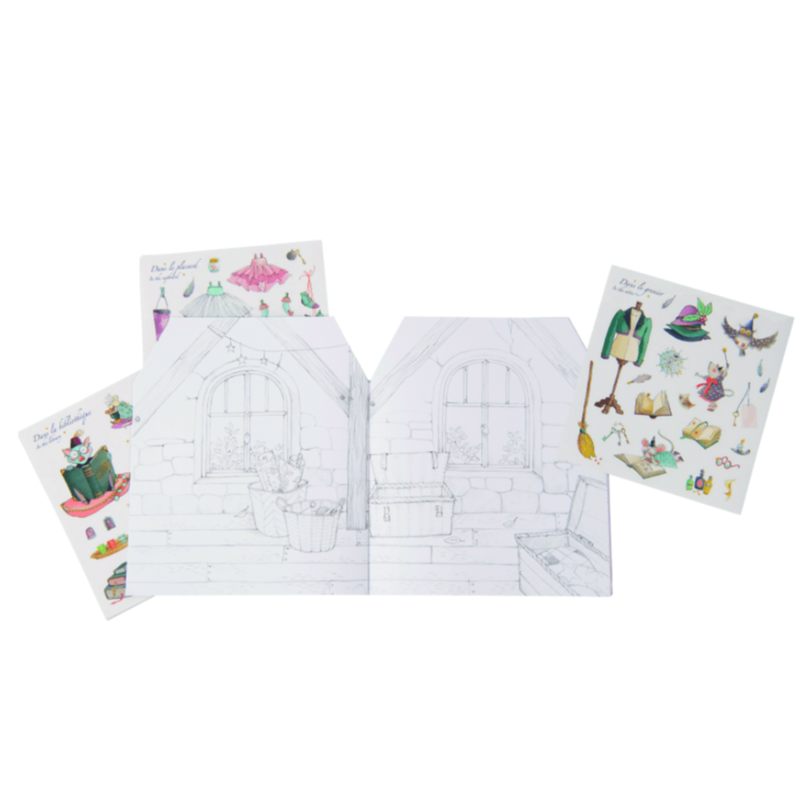 MOULIN ROTY Arte y Manualidades Cuaderno de pegatinas "Érase una vez" 711377