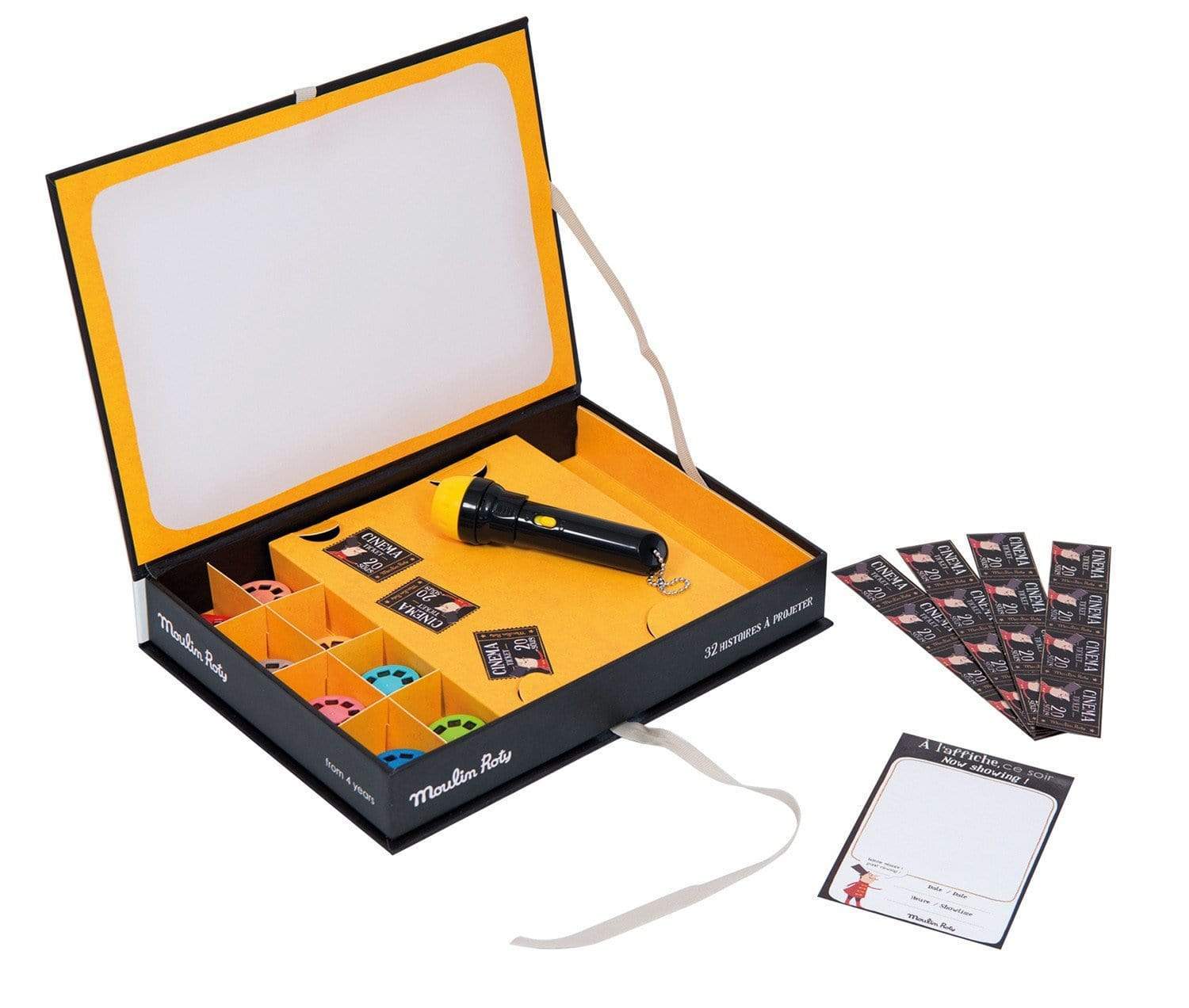 MOULIN ROTY Música y teatro +3 Set para proyectar historias Deluxe 32 Discos, Vamos al Cine 711114