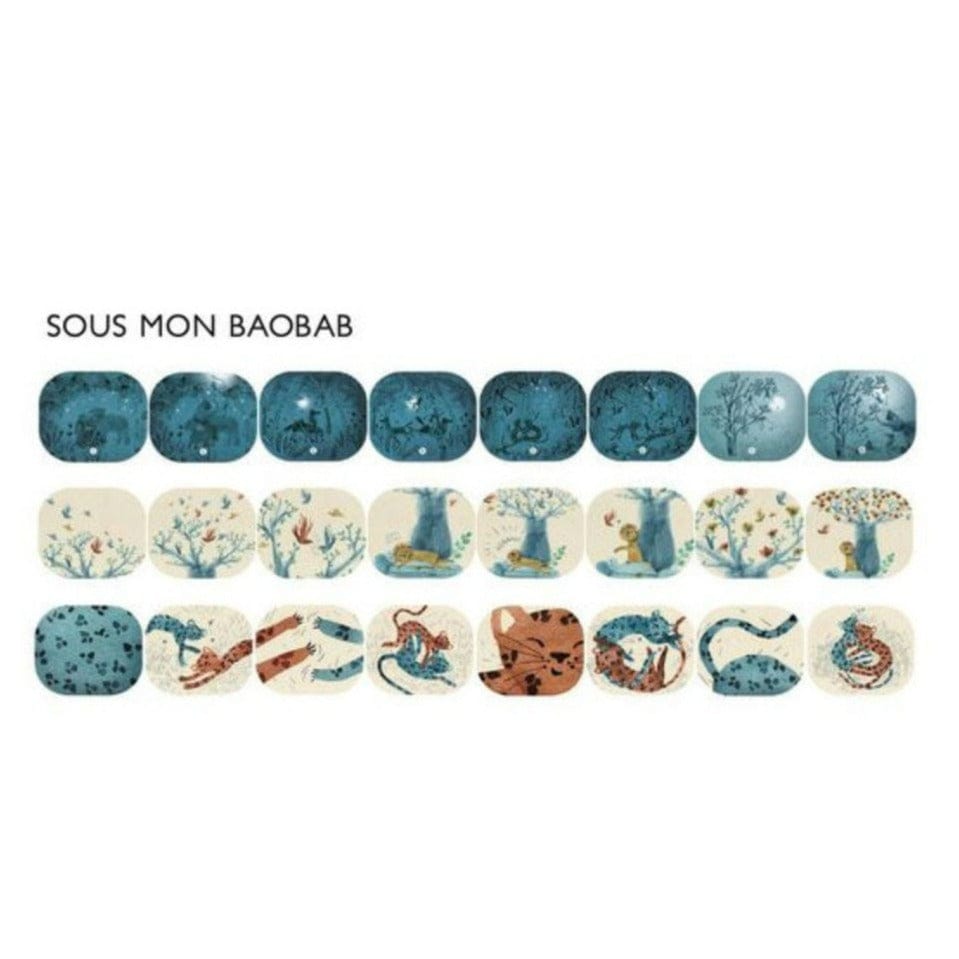 MOULIN ROTY Música y teatro Caja con 3 discos para linterna Proyectora de historias Baobab 669363