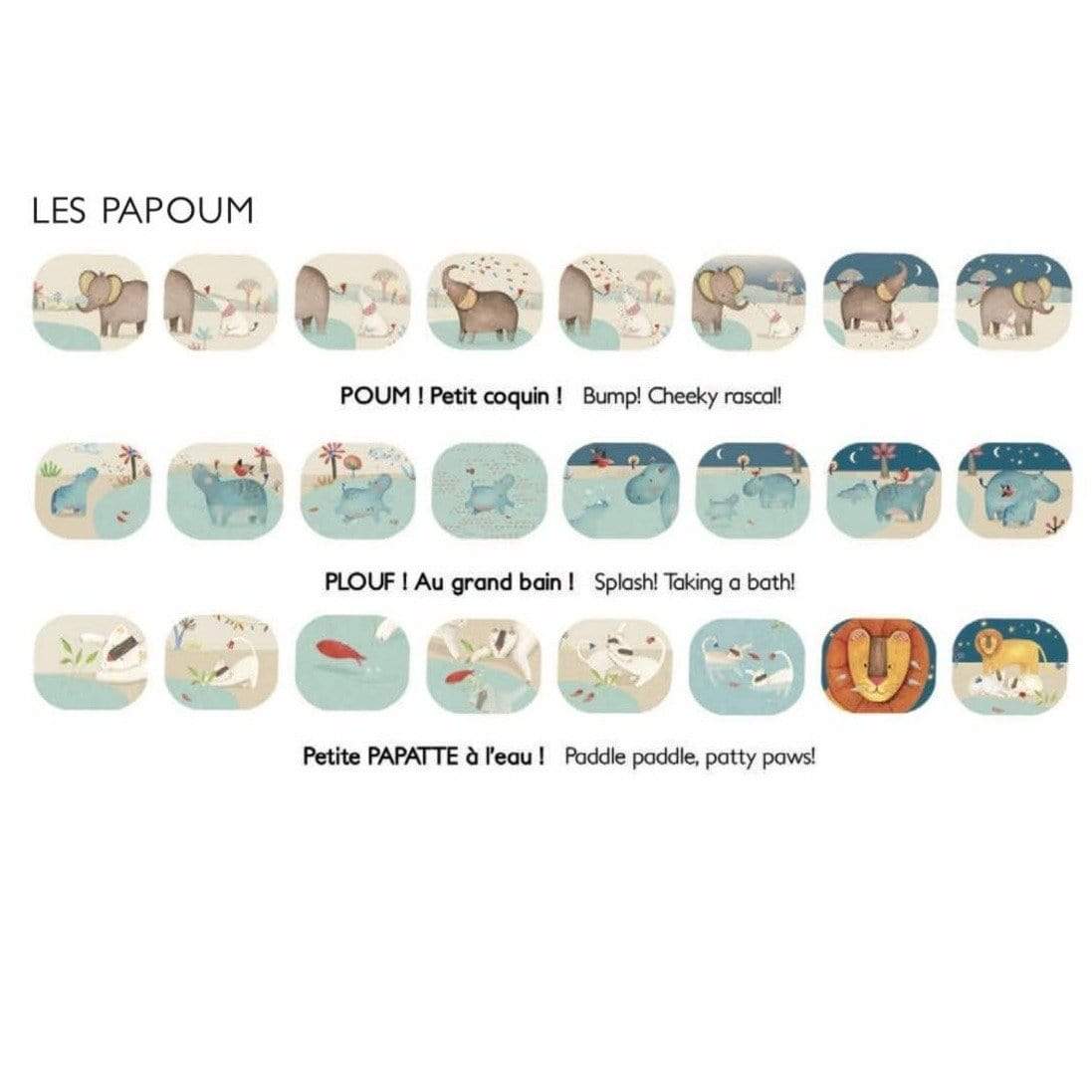 MOULIN ROTY Música y teatro Caja con 3 discos para linterna proyectora - Les Papoum 658364