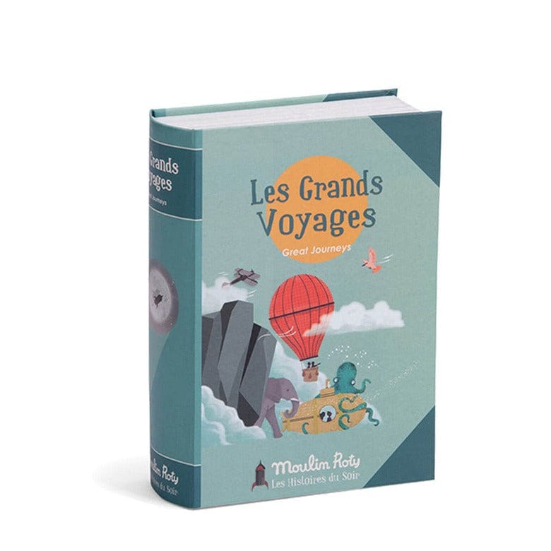 MOULIN ROTY Música y teatro Libro linterna-proyector de cuentos Los grandes viajes 711177