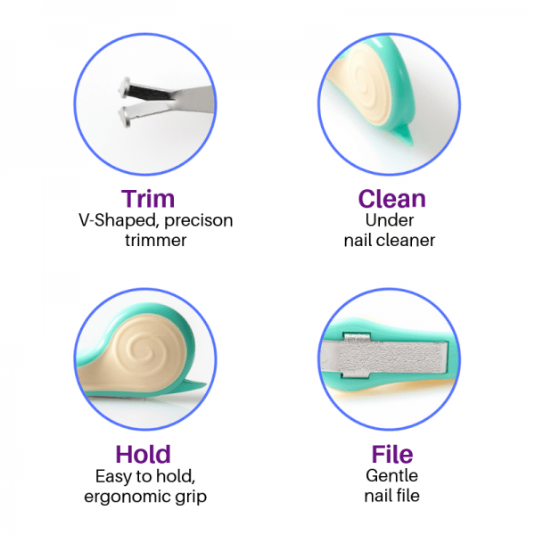 NAIL SNAIL Cuidado Personal Cortauñas 3 en 1 - Nail Snail CORTAUÑAS NAIL SNAIL