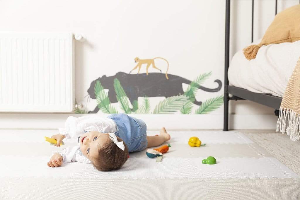 NEN Decoración Alfombra De Goma Eva NEN Blanco/Greige NEN003