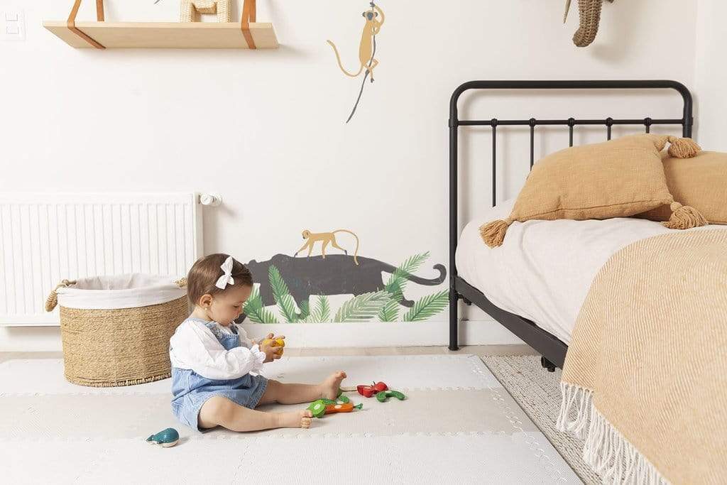 NEN Decoración Alfombra De Goma Eva NEN Blanco/Greige NEN003