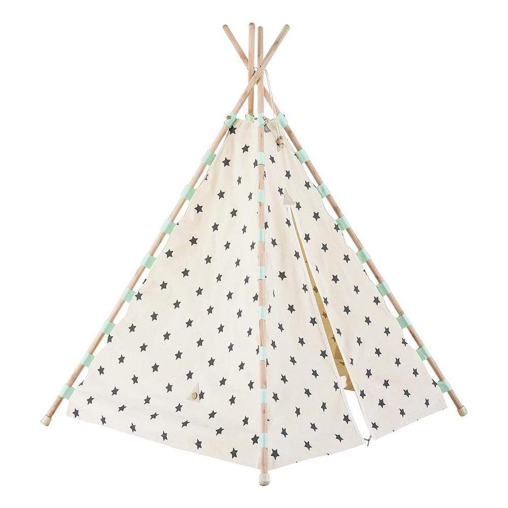 Owi Tipis Carpa Tipi Estrellas Turquesa 1467767359