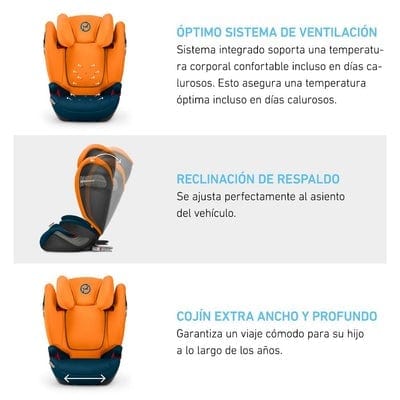 Pichintun SILLA DE AUTO BUTACA SOLUTION S-FIX DEEP BLACK CYBEX