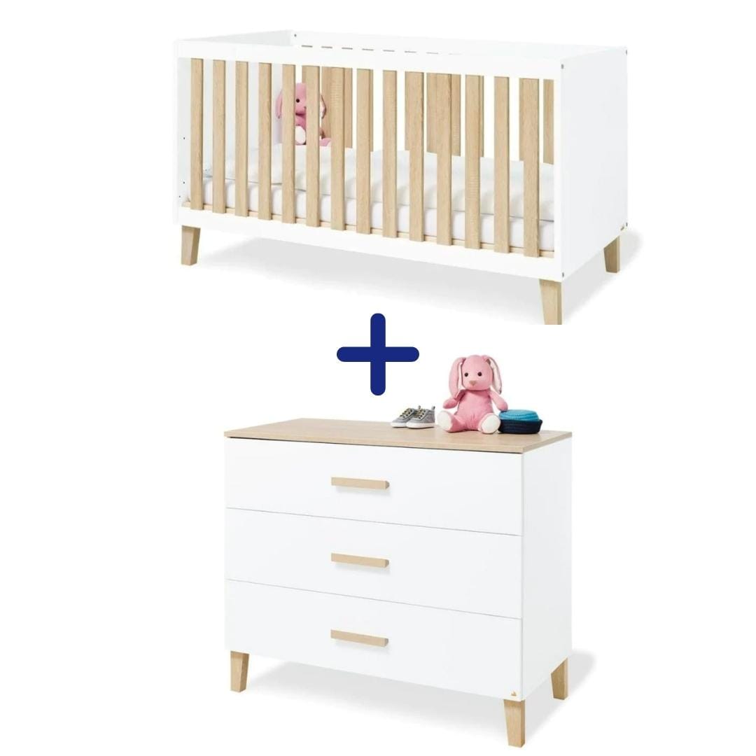 PINOLINO cunas Set Cuna y Mudador Lumi PL1655239088544