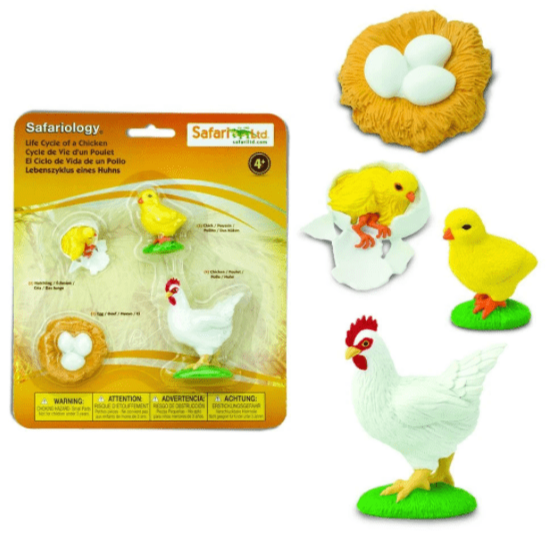 SAFARI Animales y Dinosaurios Coleccionables Ciclo de vida de un pollo SA662816