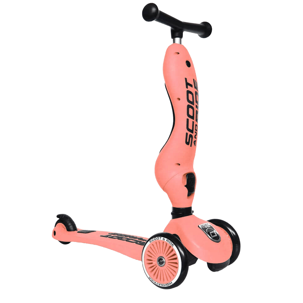 SCOOT AND RIDE Scooter Scooter 2 en 1 Highway Kick 1 Peach S217