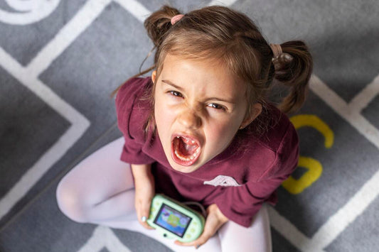 Niña con rabieta
