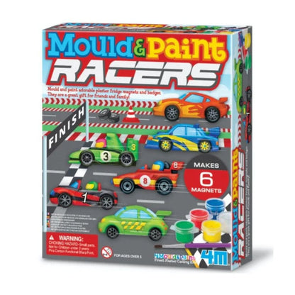 4M Arte / Manualidades Kit de manualidades Moldea Pinta Autos de Carrera - 4M 00-03544