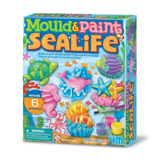 4M Arte / Manualidades Kit de manualidades Moldea Pinta Vida Marina  - 4M 00-03511