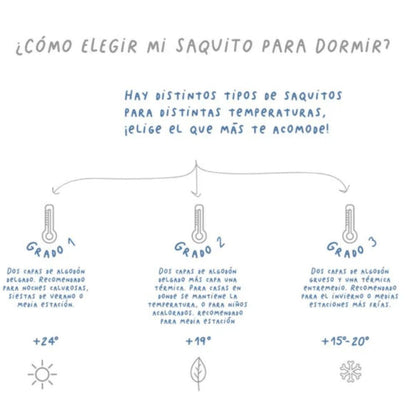 Algodones Sacos de Dormir Saco de Dormir Alfabeto 06 - 18 meses Tog 2 - Algodones 75064487356359