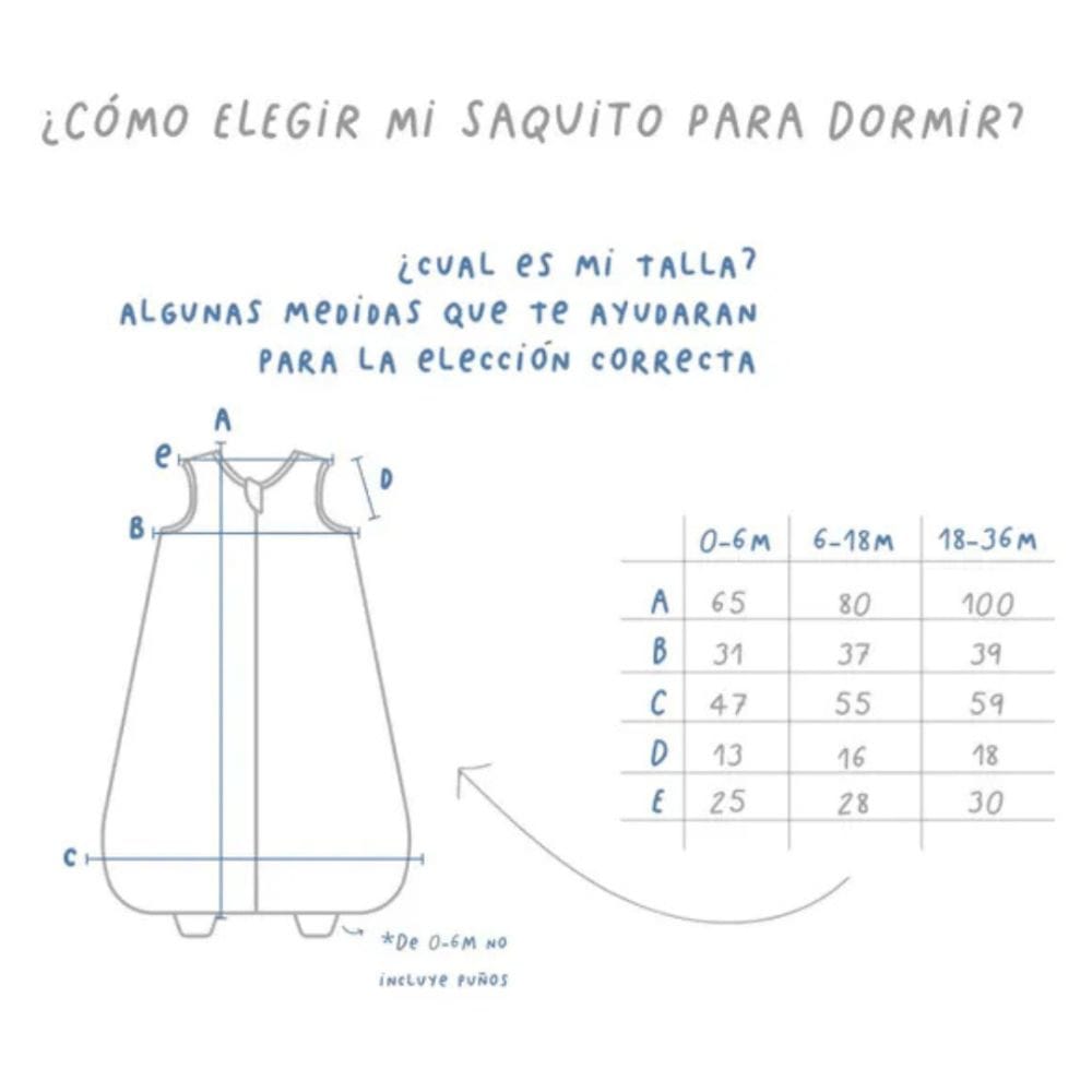Algodones Sacos de Dormir Saco de Dormir Alfabeto 06 - 18 meses Tog 2 - Algodones 75064487356359