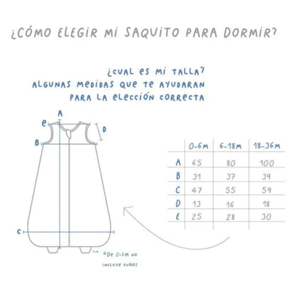 Algodones Sacos de Dormir Saco de Dormir Alfabeto 06 - 18 meses Tog 2 - Algodones 75064487356359