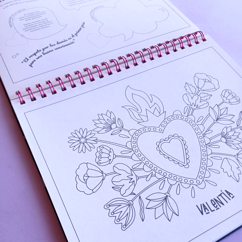 Almacolor Libros para pintar Libro de virtudes para pintar Algo grande hay en ti ¡descúbrelo! - Almacolor 978-956-420-886-2