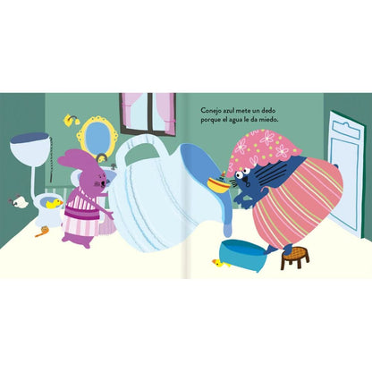 Amanuta Libro Libro A bañarse conejito - Amanuta 9789563644296