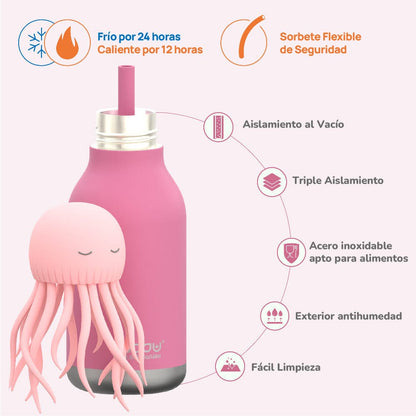 Asobu Alimentación Botella Térmica Bestie Pulpo - Asobu SBV44FJ