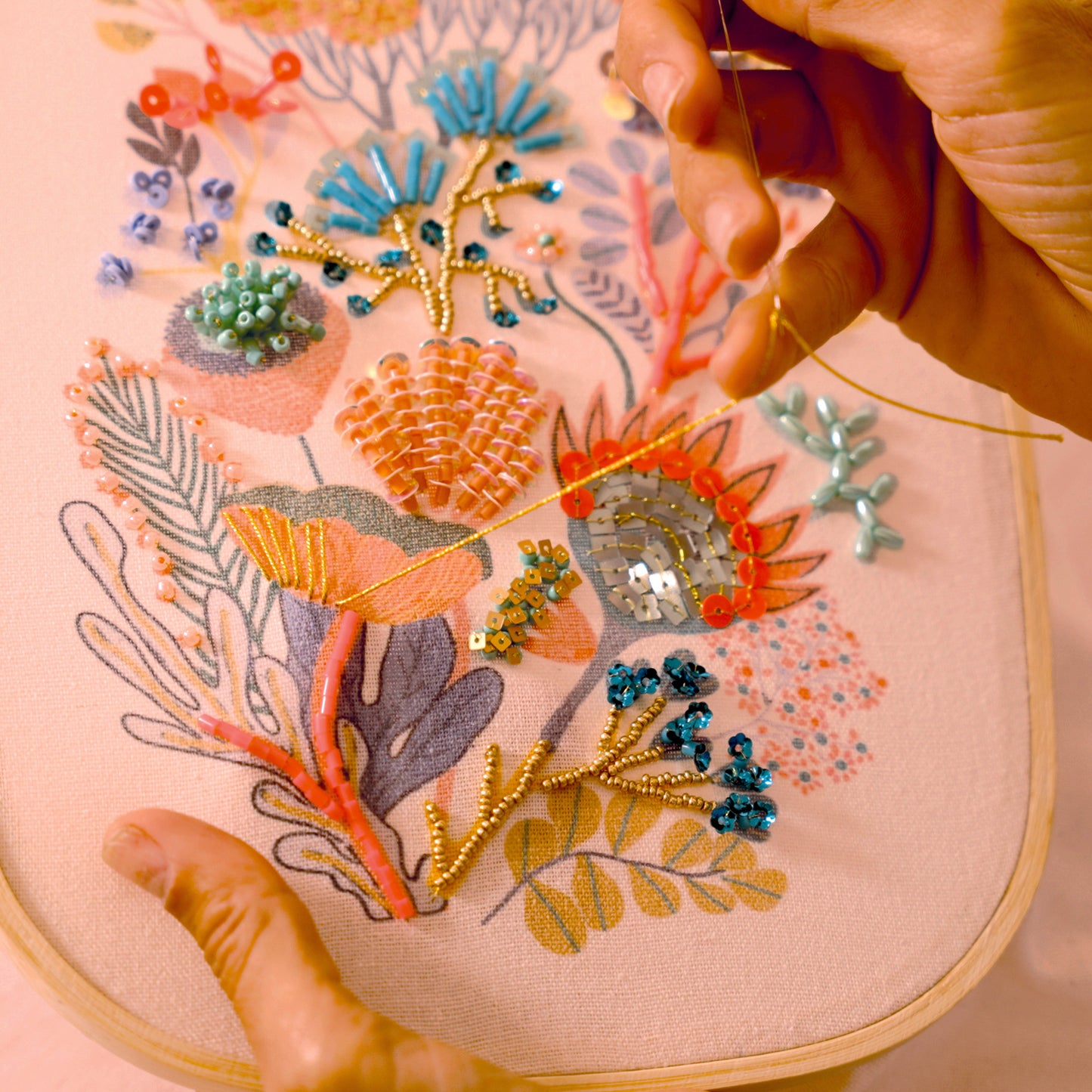Atelier Grands Augustins Arte / Manualidades Set de Bordado con Mostacillas Atelier 58 -Atelier Grands Augustins GA10058