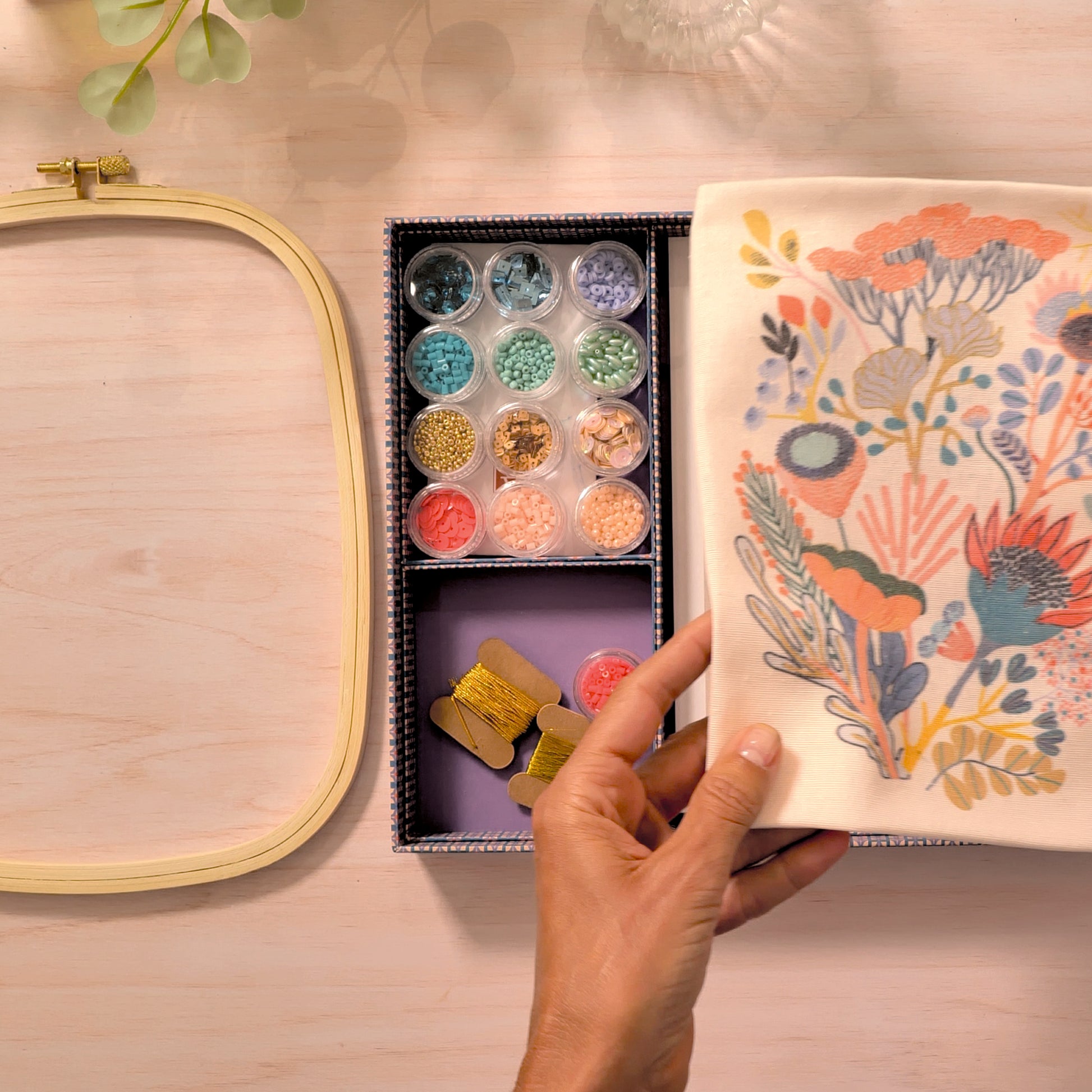 Atelier Grands Augustins Arte / Manualidades Set de Bordado con Mostacillas Atelier 58 -Atelier Grands Augustins GA10058