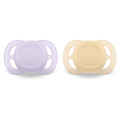 Avent Chupete Chupete X2 Anatómico 0 a 2 meses Ultra start Morado / Naranja - Avent SCF075/01