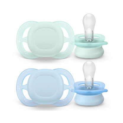 Avent Chupete Chupete X2 Anatómico 0 a 2 meses Ultra start Verde / Azul - Avent SCF075/02