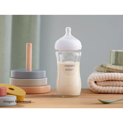 Avent Mamadera Mamadera Natural Vidrio 3.0 240 ml traslucida - Avent SCY933/01