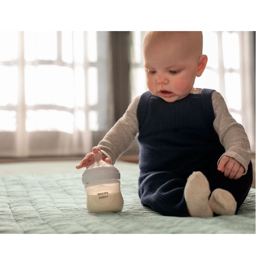 Avent Mamadera Mamadera X2 Natural Response 3.0 Flujo lento 125 ml traslucida - Avent SCY900/02