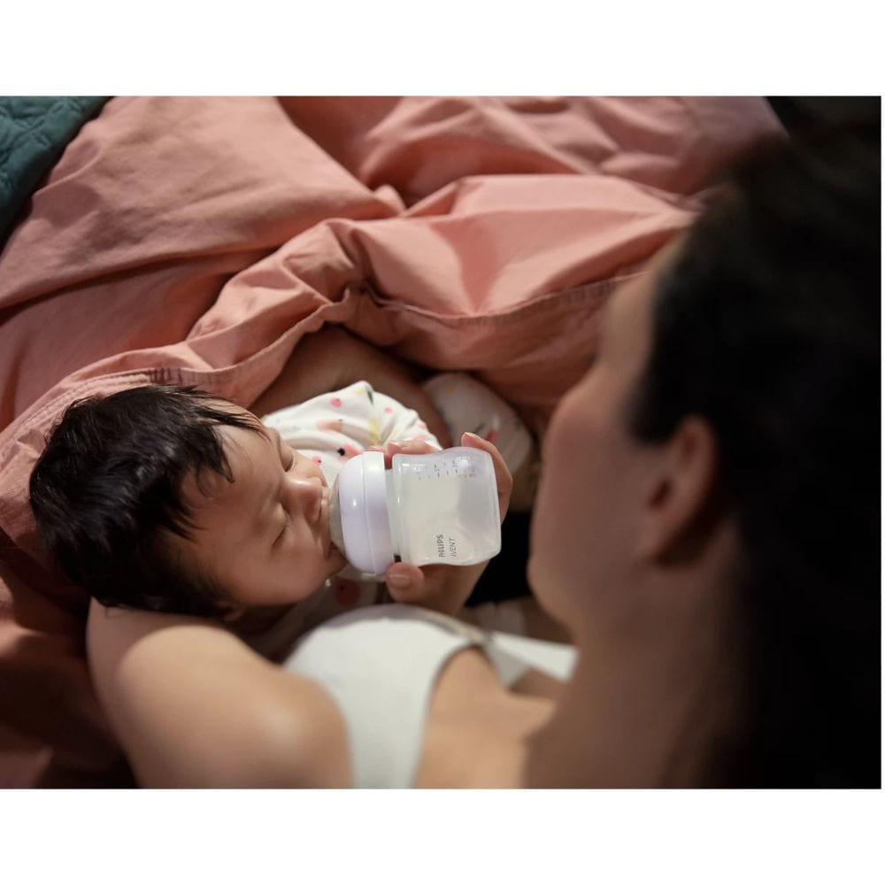 Avent Mamadera Mamadera X2 Natural Response 3.0 Flujo lento 125 ml traslucida - Avent SCY900/02