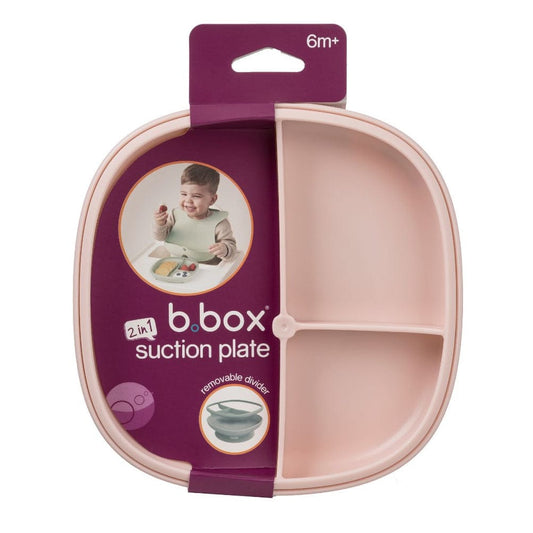 B.box Alimentación Plato con ventosa 2 en 1 Blush - B.box BBX101511