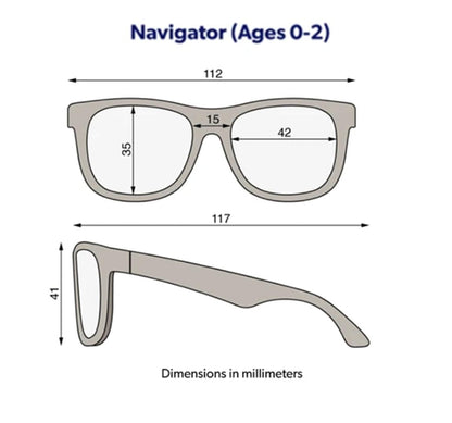 Babiators Gafas de sol Lentes de Sol Navigators Color Rosa 0 a 2 Años 0-NAV-002-S