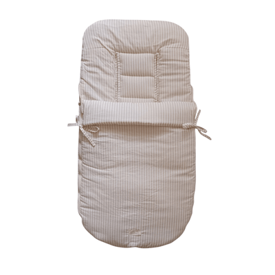 Saco de coche 2 en 1 Beige Rayas - Baby Mattress
