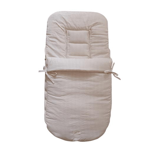 Baby Mattress Accesorios para coches Saco de coche 2 en 1 Beige Rayas - Baby Mattress 75199008916655