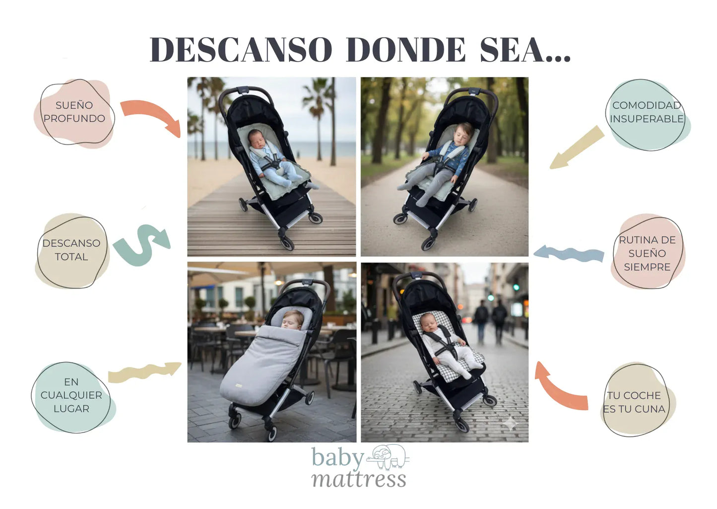 Baby Mattress Accesorios para coches Saco Nude Waffle -BABYMATTRESS 6734925009490