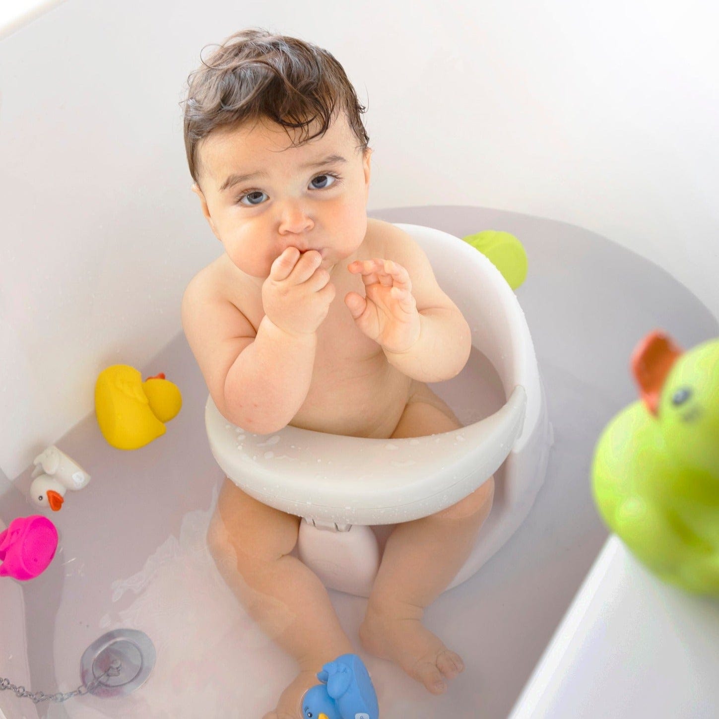 juego de lavado de bañera para bebé con silla de baño/bañera de plástico para  bebé con asiento