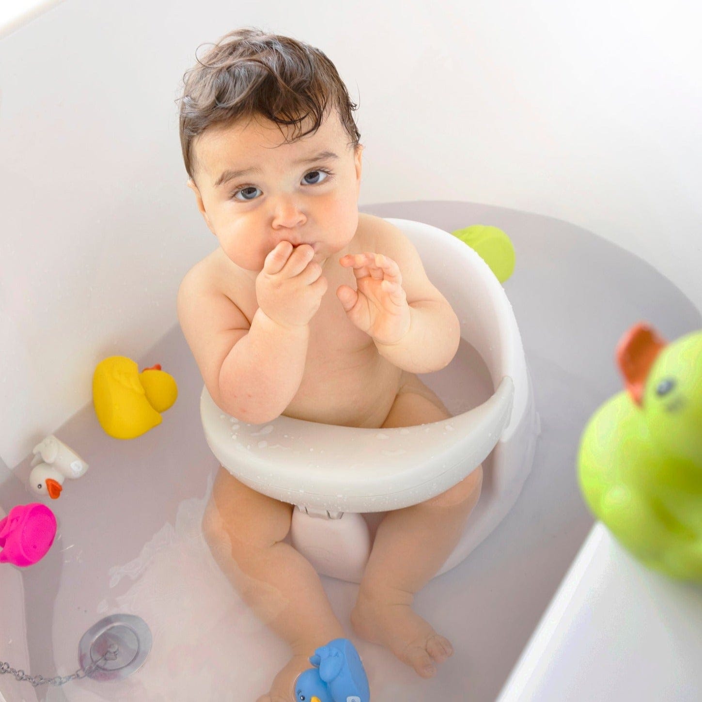 Asiento de baño para bebé, asiento de silla para bañera de bebé