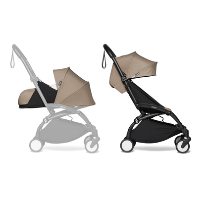 Babyzen Coche Coche YOYO 2 0+ y 6+Taupe - Frame Negro PACKNTT0