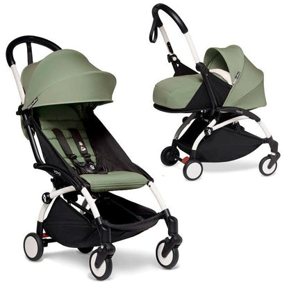 Babyzen Coche Coche YOYO2 0+ y 6+ Olive - Frame Blanco