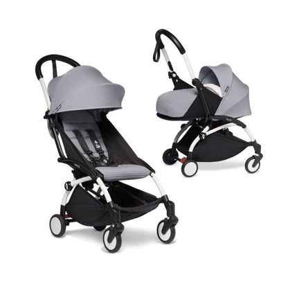 Babyzen Coche Coche YOYO2 0+ y 6+ STONE - Frame Blanco PACKSTONEFB06