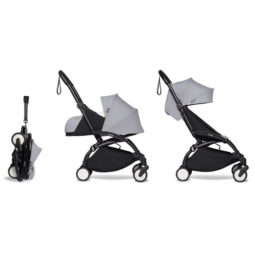 Babyzen Coche Coche YOYO2 0+ y 6+  STONE - Frame Negro PACKSTONE06NE