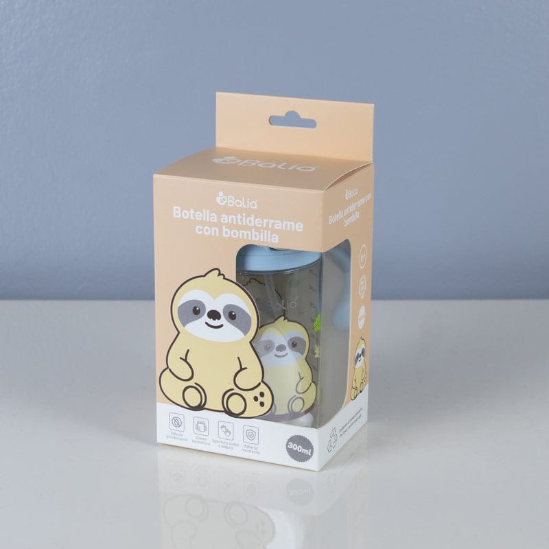 Balia Alimentación Botella antiderrame con bombilla Perezoso - Balia BADPER