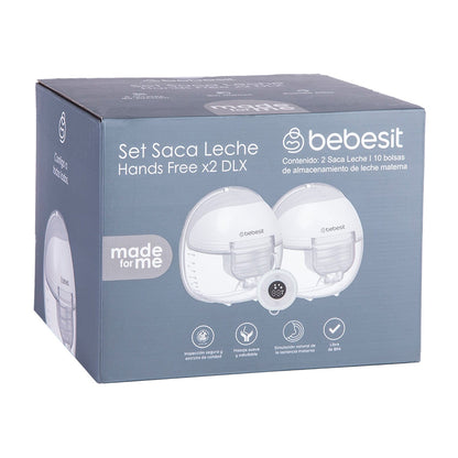 Bebesit Lactancia Materna Extractor Leche Materna Doble + Control Remoto + 10 Bolsas - Bebesit BB001016S20